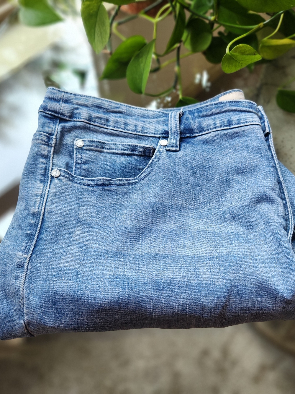 Soft Surroundings Wide Leg Stretch Jeans Medium Wash Denim Plus Size 18W - Picture 13 of 13